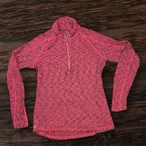 Athleta Mendoza Half Zip Pullover Space Dye Thumbholes Sz: M